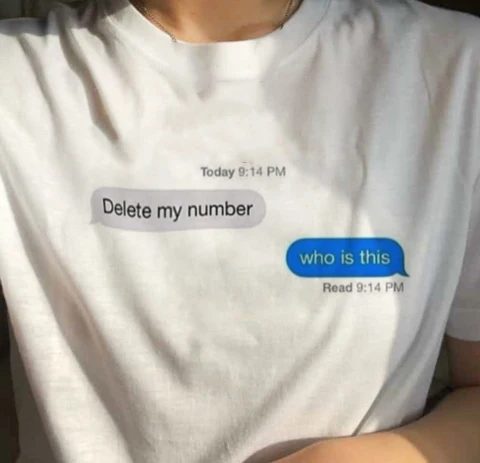 Delete My Number Who Is This Quotes Funny T-shirt Women Summer Tumblr Grunge Fashion White Tee Aesthetic Art Tumblr Tee Shirts
Delete My Number Who Is This Quotes Funny T-shirt Women Summer Tumblr Grunge Fashion White Tee Aesthetic Art Tumblr Tee Shirts