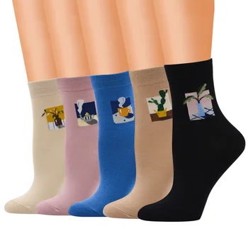 New Illustration Illustration Female Socks Cute Cartoon Harajuku Cactus Teapot Funny Crew Socks Christmas Gifts Damessokken
New Illustration Illustration Female Socks Cute Cartoon Harajuku Cactus Teapot Funny Crew Socks Christmas Gifts Damessokken