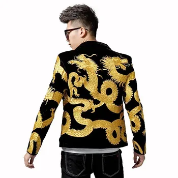 Heavy Imperial Embroidery Men Suit Blazer Masculino Night Mens Slim Fit Blazer Jacket Chinese Style Dragon Embroidery Blazer Men
Heavy Imperial Embroidery Men Suit Blazer Masculino Night Mens Slim Fit Blazer Jacket Chinese Style Dragon Embroidery Blazer Men