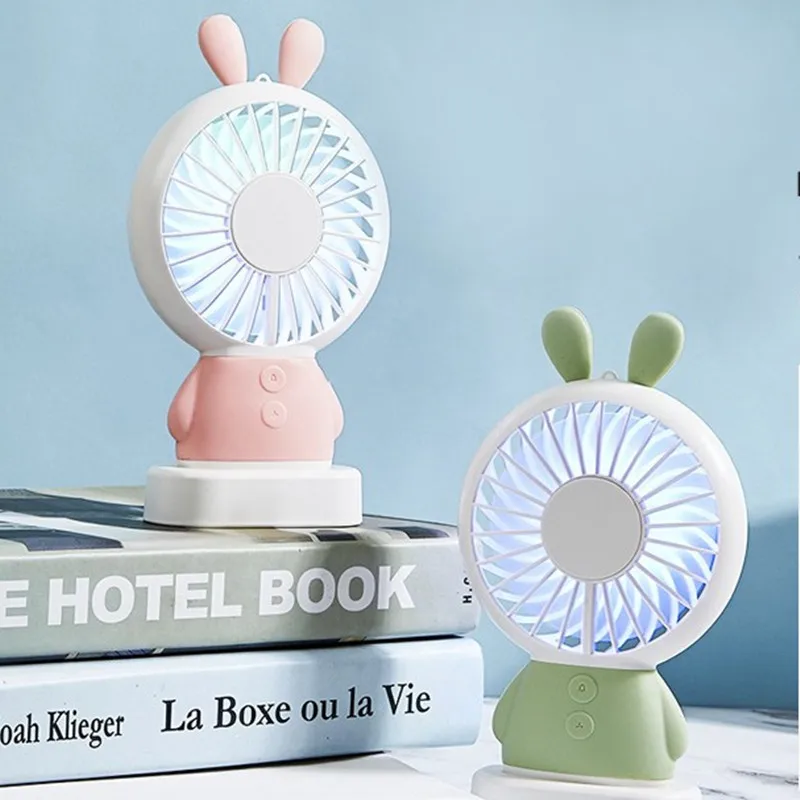 Home Mini USB Charging Fan Office Handheld Rabbit Fan With Desk Base Rechargeable Air Conditioner For Student Child
Home Mini USB Charging Fan Office Handheld Rabbit Fan With Desk Base Rechargeable Air Conditioner For Student Child