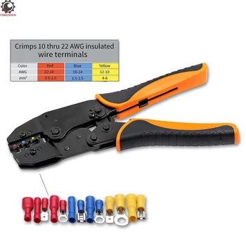 Crimping Tool For Insulated Electrical Connectors Ratcheting Wire Crimper Crimping Pliers Ratchet Terminal Crimper Wire Crimp
Crimping Tool For Insulated Electrical Connectors Ratcheting Wire Crimper Crimping Pliers Ratchet Terminal Crimper Wire Crimp