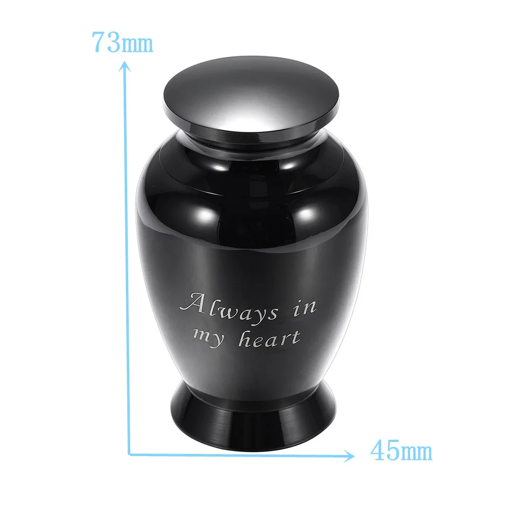 JJ002 Mini Stainless Steel Keepsake Urns -Different Colored Memorial Cremation Urn For Ashes Of Loved One -Always In My Heart
JJ002 Mini Stainless Steel Keepsake Urns -Different Colored Memorial Cremation Urn For Ashes Of Loved One -Always In My Heart