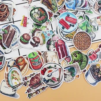 

Cute Water color Food and Drink series 2 Hand account diary sticker Photo album decoration food adhesive stickers