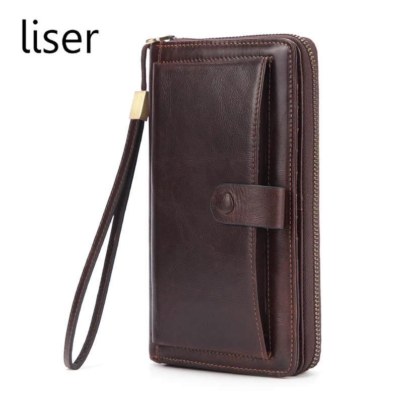 Long Style Men's Genuine Leather Money Wallets With Strap Cowhide Handbag Multifunctional Clutch Perfect Card Organizer
Long Style Men's Genuine Leather Money Wallets With Strap Cowhide Handbag Multifunctional Clutch Perfect Card Organizer