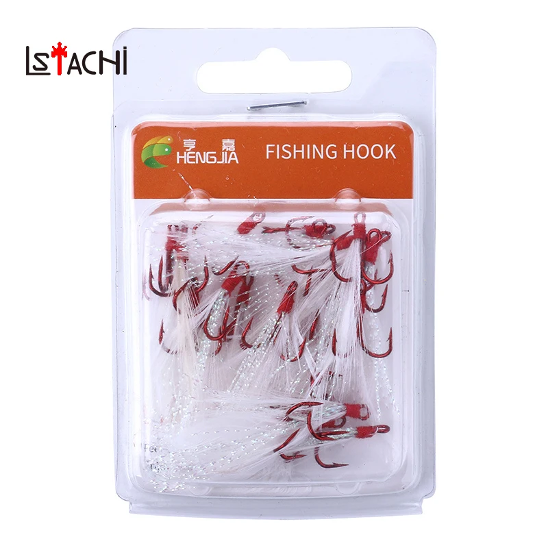 LSTACHi 10pcs/pack 4# to 10# Hook Boat Jigging Fishhook Feather Roped Hook Overweight Hook Fishing Accessory Tackle
LSTACHi 10pcs/pack 4# to 10# Hook Boat Jigging Fishhook Feather Roped Hook Overweight Hook Fishing Accessory Tackle