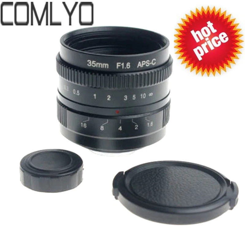 35mm F1.6 C-Mount Mirroless Camera Lens for Panasonic Lumix Samsung NX For APS-C Camera M4/3 FX EOSM N1 +Lens Front Rear Caps
35mm F1.6 C-Mount Mirroless Camera Lens for Panasonic Lumix Samsung NX For APS-C Camera M4/3 FX EOSM N1 +Lens Front Rear Caps