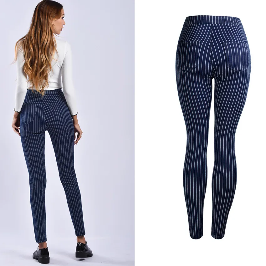 Women High Waist Pencil Strip Blue Skinny Stretch Jeans Female Hot Cowboy Denim Pants Ladies Fashional Oversize Jean Trousers
Women High Waist Pencil Strip Blue Skinny Stretch Jeans Female Hot Cowboy Denim Pants Ladies Fashional Oversize Jean Trousers