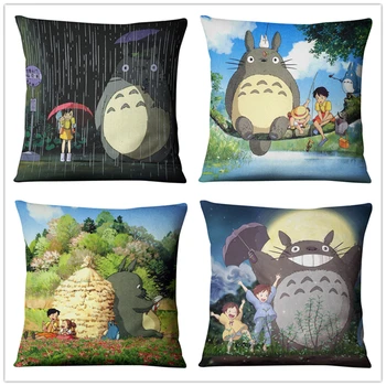 Cartoon Totoro Anime Studio Ghibli Throw Pillow Case Sombrillas Paraguas Fashion Linen 45CM*45CM Tapestry
Cartoon Totoro Anime Studio Ghibli Throw Pillow Case Sombrillas Paraguas Fashion Linen 45CM*45CM Tapestry