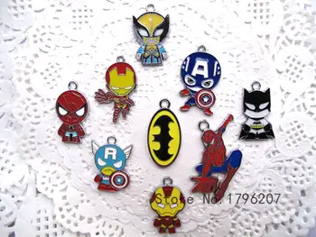 200 Pcs Cartoon Superheros Charm Necklace/Bracelet/Earrings Pendants DIY Jewelry Making Accessories T-323
200 Pcs Cartoon Superheros Charm Necklace/Bracelet/Earrings Pendants DIY Jewelry Making Accessories T-323
