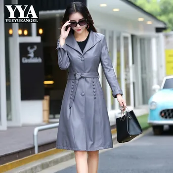 Plus Size PU Leather Trench Coat Women Spring Autumn Casual Leather Jackets Long Slim Moto Biker Female Leather Clothing
Plus Size PU Leather Trench Coat Women Spring Autumn Casual Leather Jackets Long Slim Moto Biker Female Leather Clothing