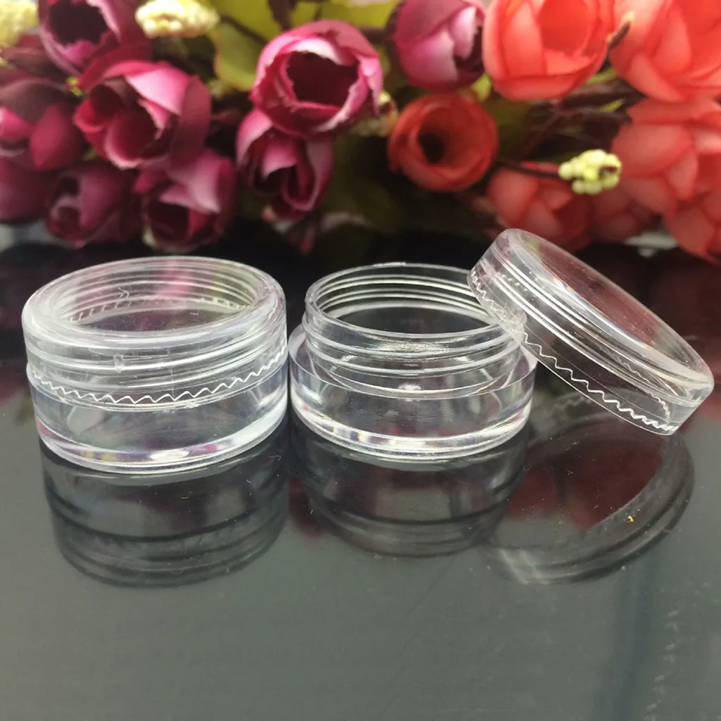 100X Clear Plastic Sample Container Mini Bottle Pot Jars Cosmetic Tools 3ml Apr#02
100X Clear Plastic Sample Container Mini Bottle Pot Jars Cosmetic Tools 3ml Apr#02
