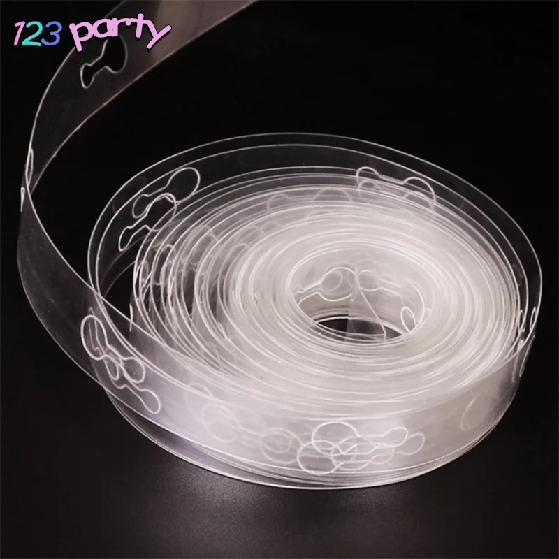 

1PC 5m Festival Supplies Transparent Plastic Chain Helium Balloon Decoration Wedding PVC Arch Decoration Balloon Chain Party