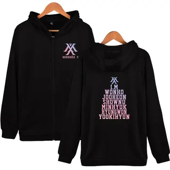 MONSTA X New Korea Group Idols Hoodies Men's Kpop Harajuku Zipper Coats Tops Couples Hip Hop Punk Style Letters Sweatshirt Coats
MONSTA X New Korea Group Idols Hoodies Men's Kpop Harajuku Zipper Coats Tops Couples Hip Hop Punk Style Letters Sweatshirt Coats