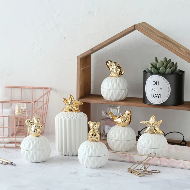 Nordic Ceramic Carton Animal Jewelry Box Ring Box Electroplated Gold Animal Covered Receiving Box Christmas Decoration For Home
Nordic Ceramic Carton Animal Jewelry Box Ring Box Electroplated Gold Animal Covered Receiving Box Christmas Decoration For Home
