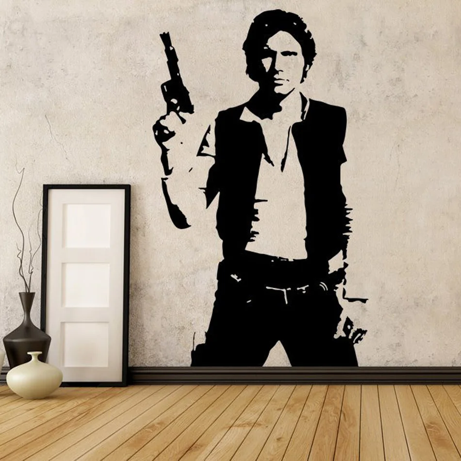 Han Solo Vinyl Wall Stickers Mural Bedroom Decor Star Wars Wall Decals For Living Room Decorations Art Poster W518
Han Solo Vinyl Wall Stickers Mural Bedroom Decor Star Wars Wall Decals For Living Room Decorations Art Poster W518