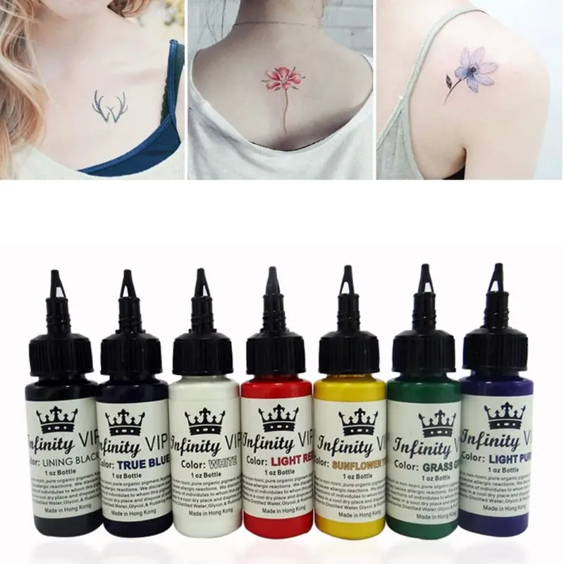 30ML Natural Plant Tattoo Ink Pigment Semi Permanent Eyebrow Eyeliner Lip Body Arts Paint Makeup Tattoo Supplies Tools 7 Colors
30ML Natural Plant Tattoo Ink Pigment Semi Permanent Eyebrow Eyeliner Lip Body Arts Paint Makeup Tattoo Supplies Tools 7 Colors