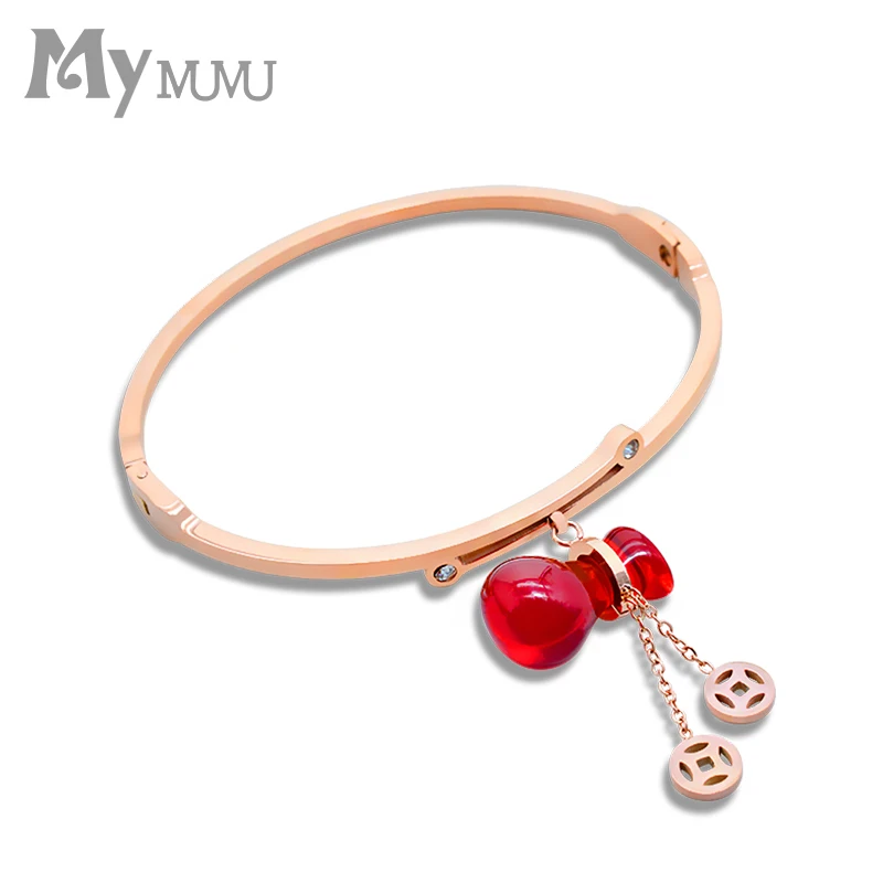 Retro gourd niche design bracelet female version of the simple student wild titanium steel bracelet
Retro gourd niche design bracelet female version of the simple student wild titanium steel bracelet