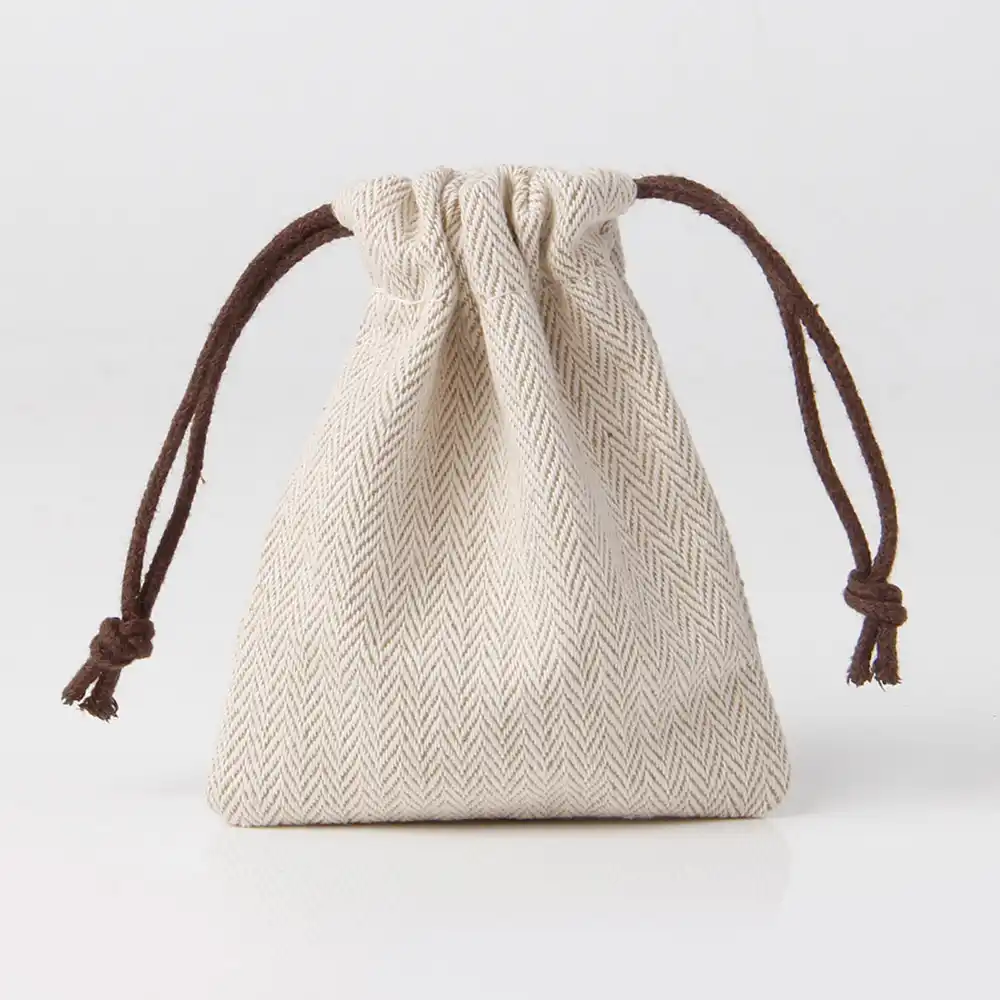 cotton gift bags custom design jewelry bag