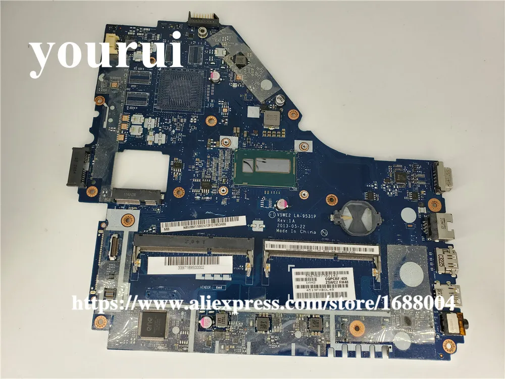 Материнская плата ноутбука NBV8M11002 NB.V8M11.002 для ACER E1-572 с SR170 E1-572G V5WE2 I5-4200U | Компьютеры