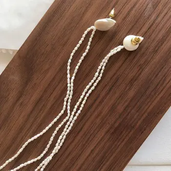 2019 New Style European American Fashion Natural Pearl Long Tassel Stud Earrings
2019 New Style European American Fashion Natural Pearl Long Tassel Stud Earrings