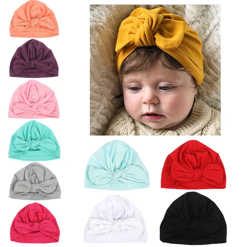 2019 New Design Soft Cotton Baby Hats Cute Bowknot Candy Color Kids Caps Turban Newborn Boys Girls Toddler Beanies Hat Caps
2019 New Design Soft Cotton Baby Hats Cute Bowknot Candy Color Kids Caps Turban Newborn Boys Girls Toddler Beanies Hat Caps