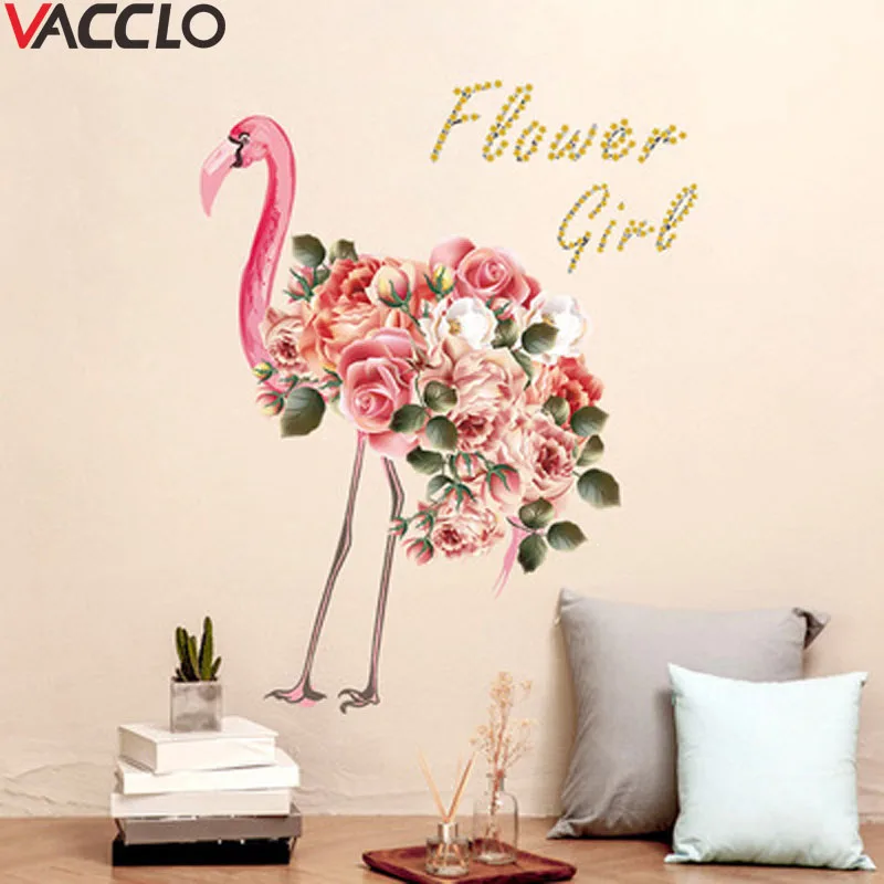 Vacclo 50*70cm Flamingo Wall Stickers Bird Decals For Kids Rooms DIY Art Vinyl New Design Home Decor Accessories Wall paper
Vacclo 50*70cm Flamingo Wall Stickers Bird Decals For Kids Rooms DIY Art Vinyl New Design Home Decor Accessories Wall paper