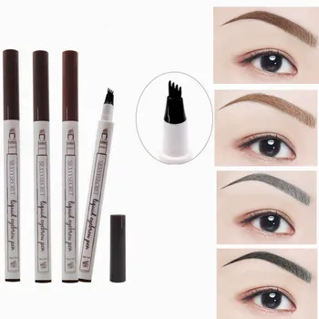1PC Waterproof Natural Eyebrow Pen Four-claw Eye Brow Tint Makeup Four Colors Eyebrow Pencil Brown Black Grey Brush Cosmetics
1PC Waterproof Natural Eyebrow Pen Four-claw Eye Brow Tint Makeup Four Colors Eyebrow Pencil Brown Black Grey Brush Cosmetics