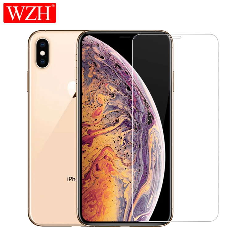 Защитное стекло WZH HD закаленное для iPhone 8 7 6 6S Plus 5 8plus 9 Xs Max Xr pelicula de vidro|Защитные
