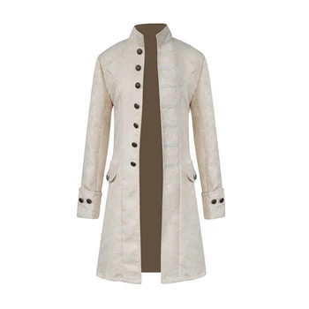 Nice Plus Size Men Jacket Velvet Trim Steampunk Halloween Trench Jacket Long Sleeve Gothic Brocade Outwear Tailcoat 8J1712
Nice Plus Size Men Jacket Velvet Trim Steampunk Halloween Trench Jacket Long Sleeve Gothic Brocade Outwear Tailcoat 8J1712