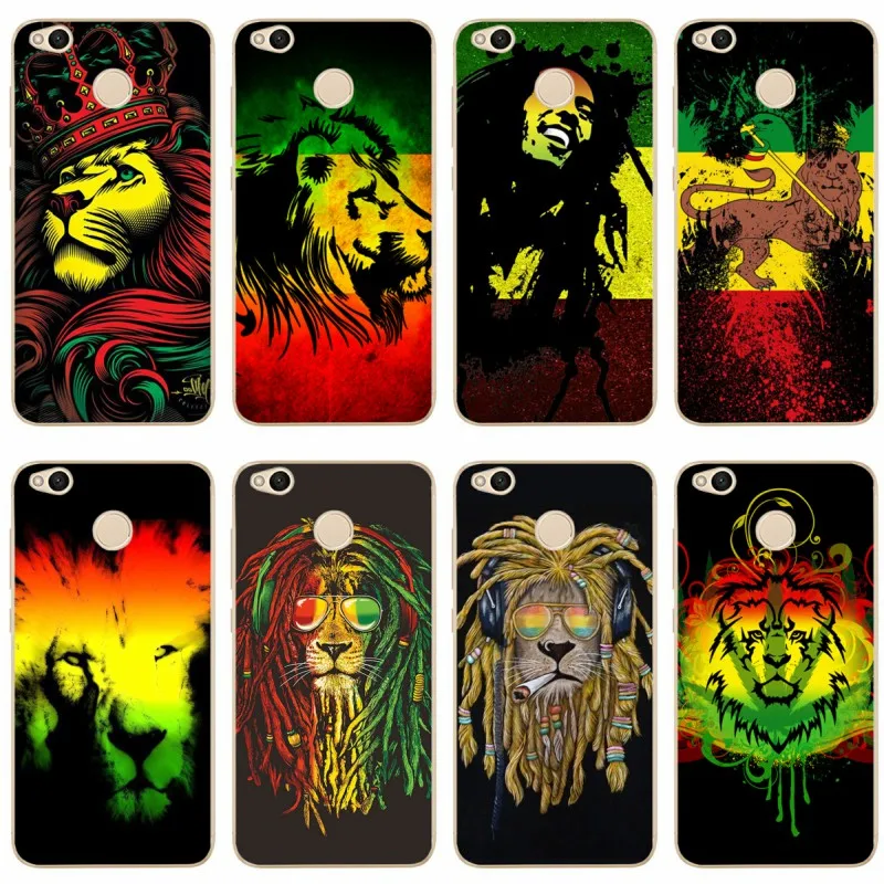 Bob rasta lion Обложка регги 2018 TPU чехол для телефона redmi4A 4X 5 5a 5Plus note4 xiaomi4 6X 8 note3