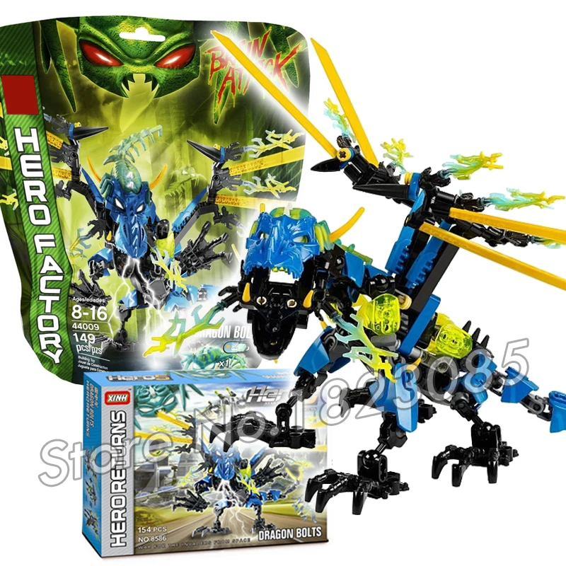 154pcs Bela Hero Factory Brain Attack Dragon Bolt Model Building Blocks DIY Figures Toys Compatible With Lego
154pcs Bela Hero Factory Brain Attack Dragon Bolt Model Building Blocks DIY Figures Toys Compatible With Lego