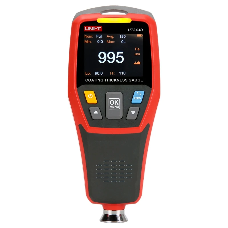 LIXF Uni-T Ut343D Car Paint Film Coating Measure Digital Iron Fe/Nfe Measurement Portable Mini Thickness Gauge
LIXF Uni-T Ut343D Car Paint Film Coating Measure Digital Iron Fe/Nfe Measurement Portable Mini Thickness Gauge