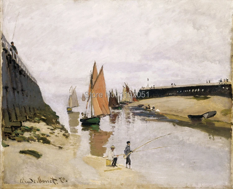 seascaep framesless canvas painting landscape masterpiece reproduction Entrance to the Port of Trouville, 1870
seascaep framesless canvas painting landscape masterpiece reproduction Entrance to the Port of Trouville, 1870