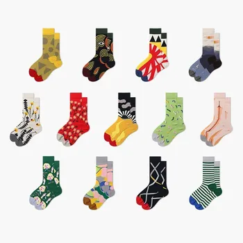 PEONFLY New 2020 Autumn Winter Hip Hop Socks Men Streetwear Fashion Soft Combed Cotton Men's Happy Socks Funny Print Sox
PEONFLY New 2020 Autumn Winter Hip Hop Socks Men Streetwear Fashion Soft Combed Cotton Men's Happy Socks Funny Print Sox
