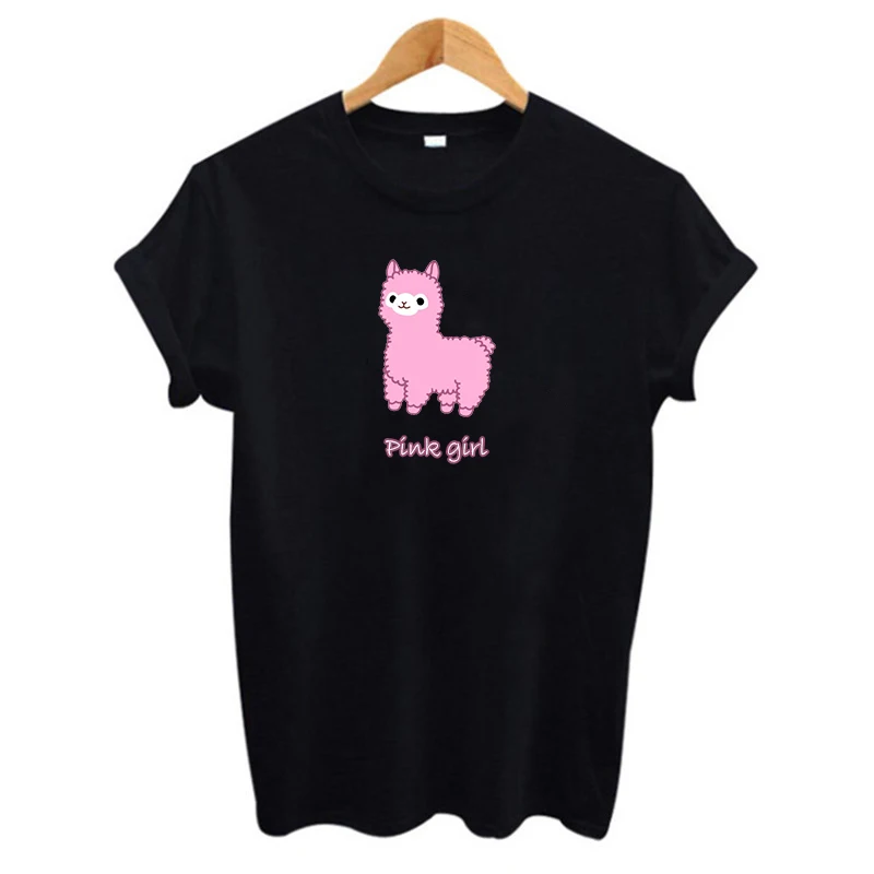 2019 cute girl Alpaca pink Prinshirt Cotton Casual t shirt female Tops Tee Hipster Tumblr harajuku
2019 cute girl Alpaca pink Prinshirt Cotton Casual t shirt female Tops Tee Hipster Tumblr harajuku