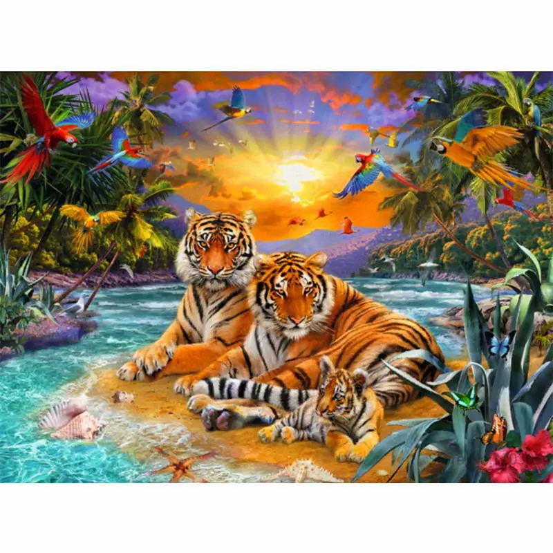 CHUNXIA Framed DIY Painting By Numbers Tigers Acrylic Painting Modern Picture Home Decor For Living Room 40x50cm RA3241
CHUNXIA Framed DIY Painting By Numbers Tigers Acrylic Painting Modern Picture Home Decor For Living Room 40x50cm RA3241
