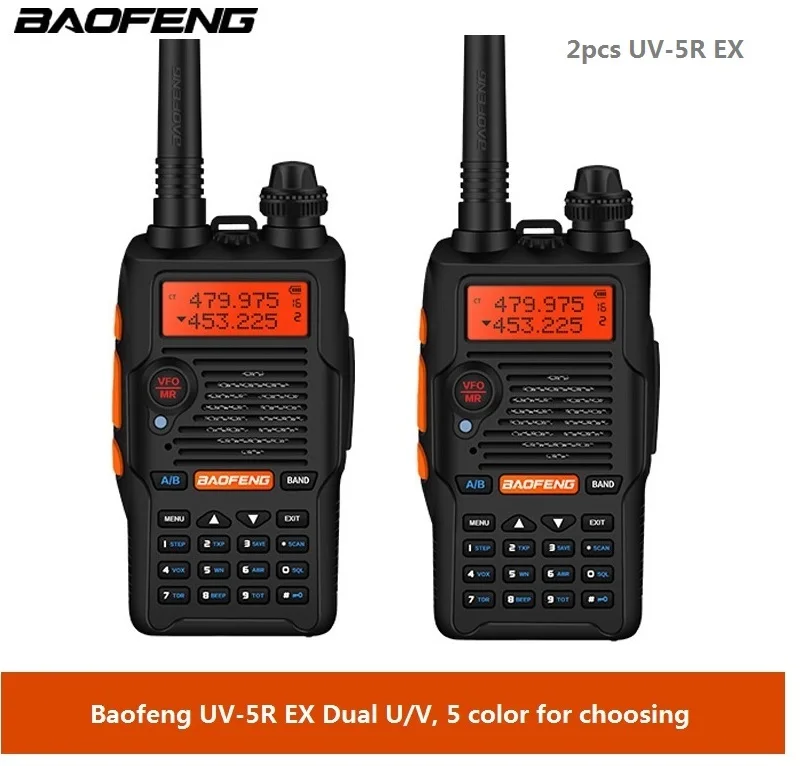 2pcs UV-5R EX walkie talkie two way radio Hf Transceiver cb Radio Comunicador Baofeng UV-5REX uv-5R Enhanced version talkie
2pcs UV-5R EX walkie talkie two way radio Hf Transceiver cb Radio Comunicador Baofeng UV-5REX uv-5R Enhanced version talkie