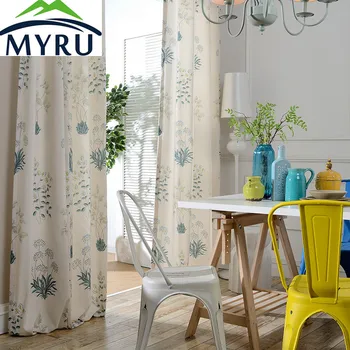 MYRU Hot Sale Pastoral Modern Cotton and Polyester Printing Ready Made Up Curtains
MYRU Hot Sale Pastoral Modern Cotton and Polyester Printing Ready Made Up Curtains