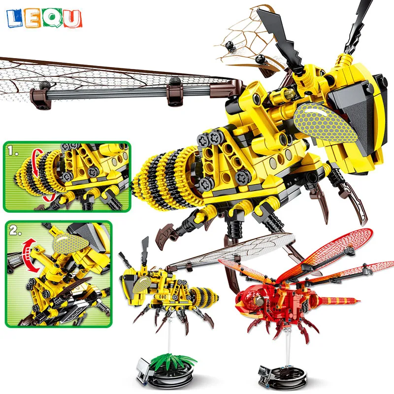 Creative Simulated Insect Honeybee Dragonfly Building Blocks DIY Bricks Toys with Display Stand LegoINGlys
Creative Simulated Insect Honeybee Dragonfly Building Blocks DIY Bricks Toys with Display Stand LegoINGlys