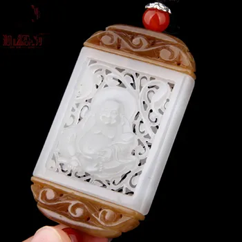 Fine jewelry natural hetian stone maitreya incense pouch hanging pieces of laughing Buddha sweater chain/1
Fine jewelry natural hetian stone maitreya incense pouch hanging pieces of laughing Buddha sweater chain/1