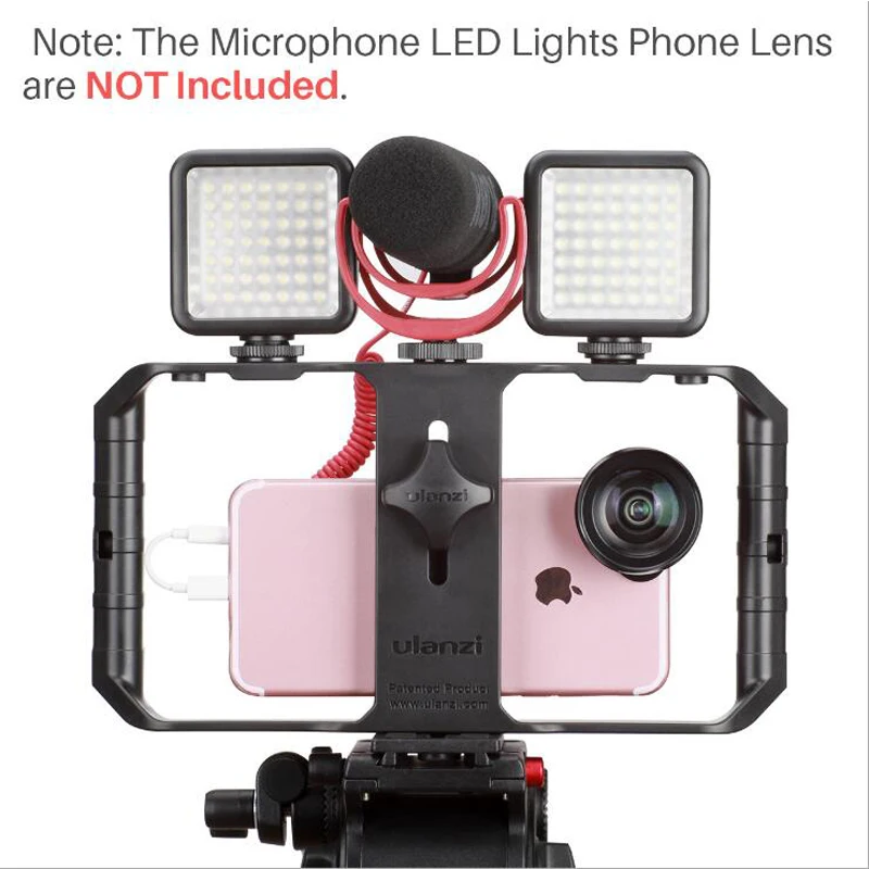 Ulanzi U Rig Pro Smartphone Video Rig, Video Stabilizer w 1/4 inch Screw Triple Cold Shoe Mount Compatible for iPhone Xs Max
Ulanzi U Rig Pro Smartphone Video Rig, Video Stabilizer w 1/4 inch Screw Triple Cold Shoe Mount Compatible for iPhone Xs Max