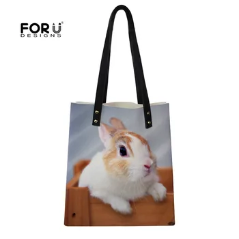 FORUDESIGNS Women Pu Casual Handbags Cute Rabbit Printing Leather Large Shoulder Bags Female Bolsa Feminina Girls Shopping Totes
FORUDESIGNS Women Pu Casual Handbags Cute Rabbit Printing Leather Large Shoulder Bags Female Bolsa Feminina Girls Shopping Totes