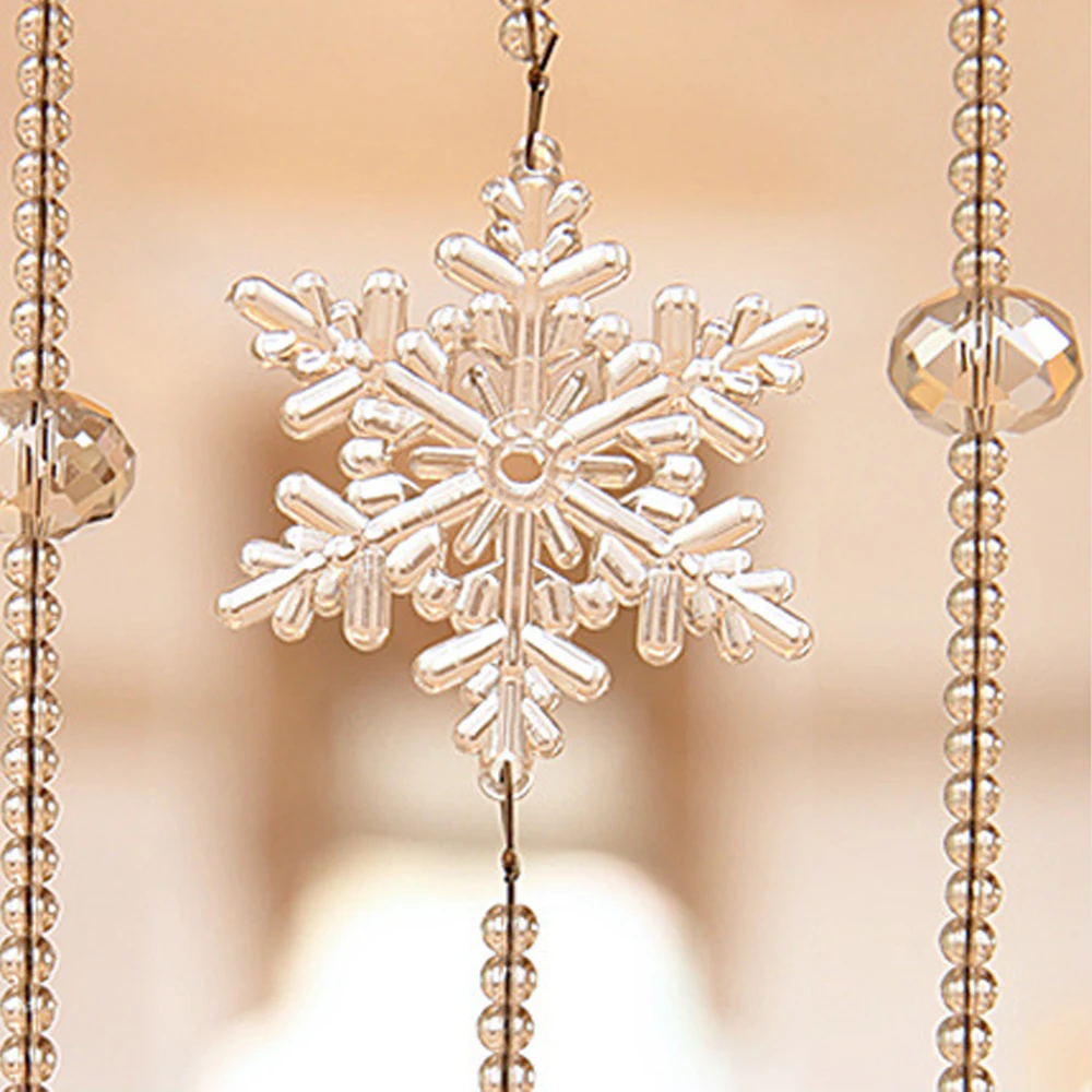 1PC Crystal Acrylic Snowflake Bead Garland Curtain Rhinestone Wedding Party Home DIY Christmas Decoration Romantic Decor
1PC Crystal Acrylic Snowflake Bead Garland Curtain Rhinestone Wedding Party Home DIY Christmas Decoration Romantic Decor