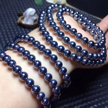 Genuine 6mm 8mm Natural Terahertz Wave Bracelets For Women Female Birthday Gift Stretch Three 3 Laps Round Bead Bracelet AAAAA
Genuine 6mm 8mm Natural Terahertz Wave Bracelets For Women Female Birthday Gift Stretch Three 3 Laps Round Bead Bracelet AAAAA