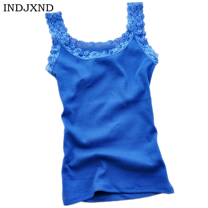 INDJXND 2018 Women Sexy Lace Tank Tops Multicolors Sleeveless U Neck Soft Vest Summer Fashion Casual Cotton Camisole Tops Candy
INDJXND 2018 Women Sexy Lace Tank Tops Multicolors Sleeveless U Neck Soft Vest Summer Fashion Casual Cotton Camisole Tops Candy