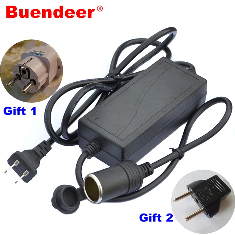 Buendeer 72W Power Convert AC 110V/220V to 240V input DC 12V 6A output adapter Car Cigarette Lighter Power Inverter US &EU plug
Buendeer 72W Power Convert AC 110V/220V to 240V input DC 12V 6A output adapter Car Cigarette Lighter Power Inverter US &EU plug