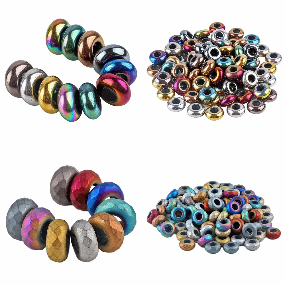 TUMBEELLUWA 1Lot (20Pc) Mix Color Polished/Frosted Hematite Gem Stone Spacer Big Hole Loose Beads Fit European Bracelet
TUMBEELLUWA 1Lot (20Pc) Mix Color Polished/Frosted Hematite Gem Stone Spacer Big Hole Loose Beads Fit European Bracelet