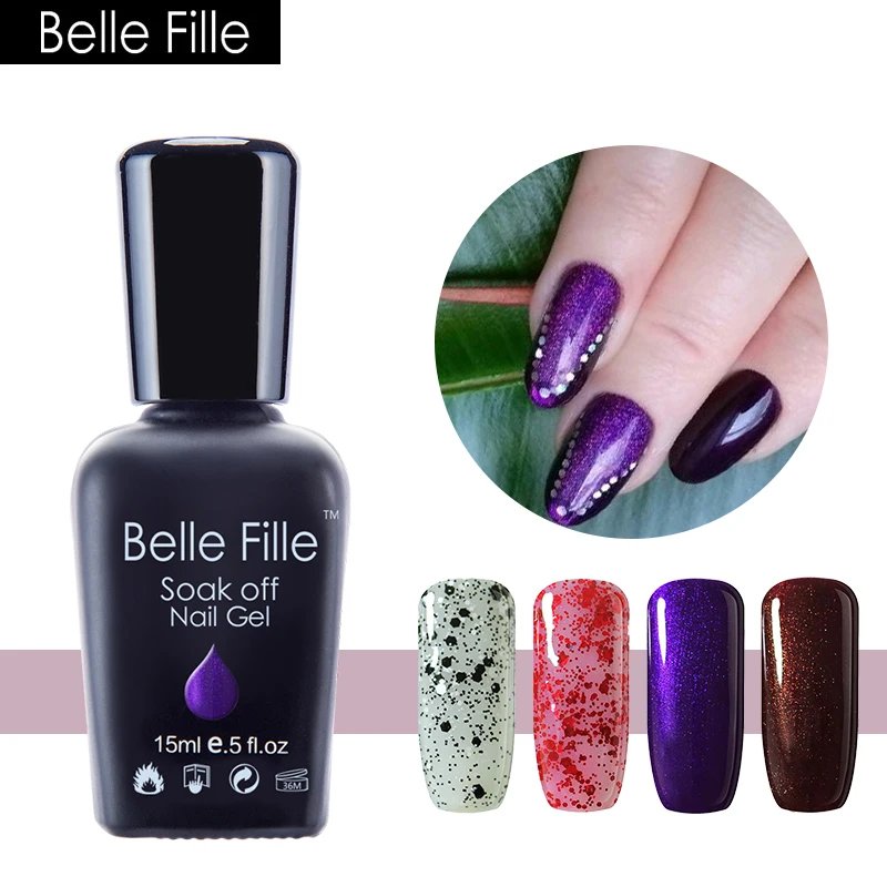 Belle Fille 15 мл Гель-лак для ногтей гель лак искусство полу-стойкий Гибридный стойкий