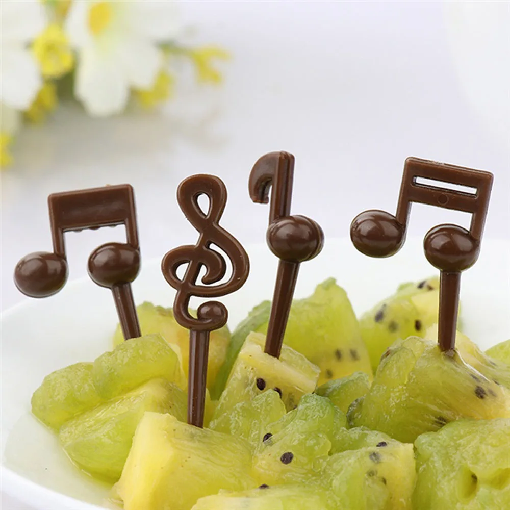 16pcs/set Colorful Dessert Decorating Fruit Fork Food Picks Party Supply Disposable Part Favor Cartoon Musical Note Fruit Fork
16pcs/set Colorful Dessert Decorating Fruit Fork Food Picks Party Supply Disposable Part Favor Cartoon Musical Note Fruit Fork