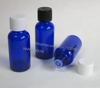 360 x 30ml Cobalt Blue Glass Essential Oil Container With Black White Plastic Childproof Cap
360 x 30ml Cobalt Blue Glass Essential Oil Container With Black White Plastic Childproof Cap